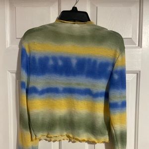 SHEIN plus print lettuce trim contrast binding (2 pairs)